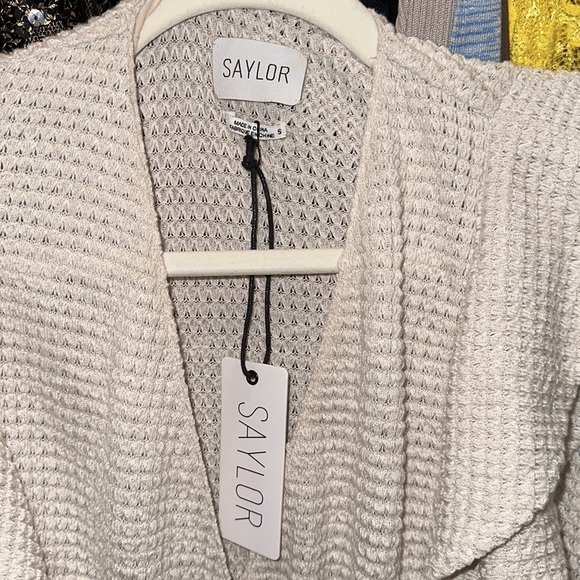 SAYLOR Gracelyn Dress In Neutral Oatmeal - small - Picture 5 of 8